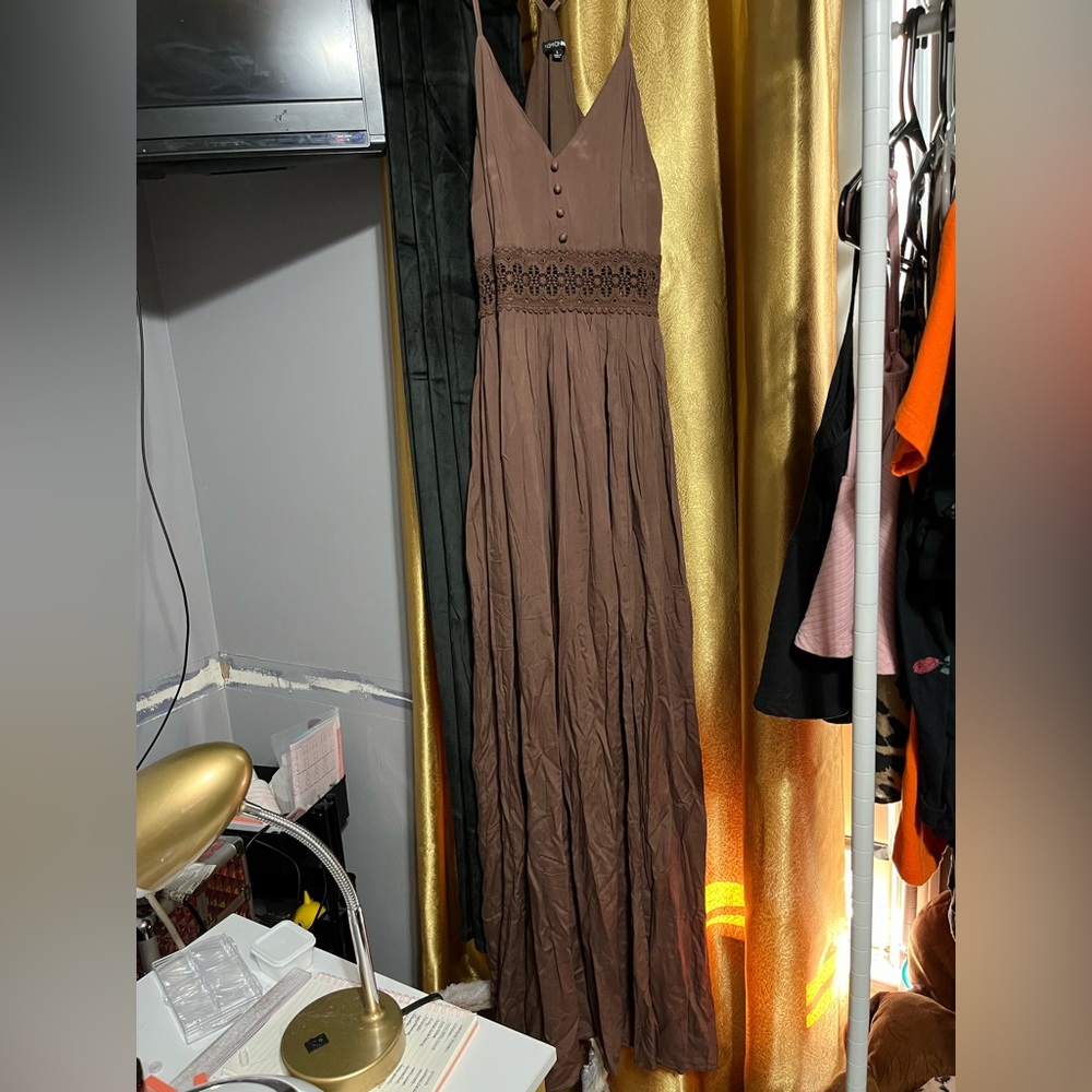Brown maxi dress